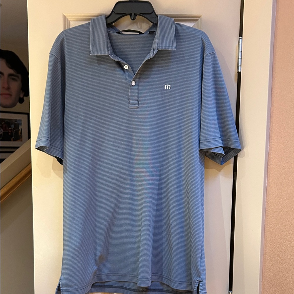 Travis Mathew Blue Polo Shirt